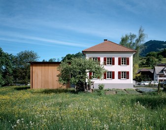 Parish Hall Schlins - view from garden