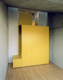 Yellow Stairs - staircase, cupboard and homeoffice