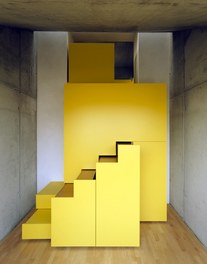 Yellow Stairs - staircase, cupboard and homeoffice