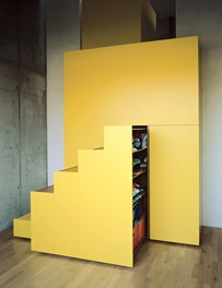 Yellow Stairs - staircase, cupboard and homeoffice