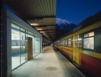 Train Station Schruns - platform and ticket office