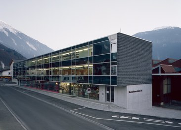 Train Station Schruns - office building with shops