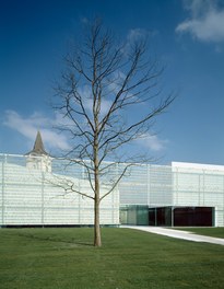 Church Podersdorf - tree in courtyard