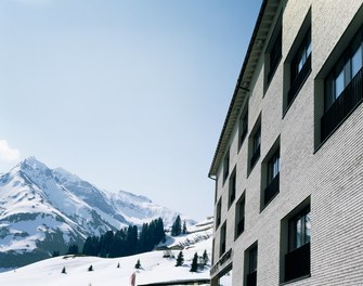 Sporthotel Steffisalp - detail of facade