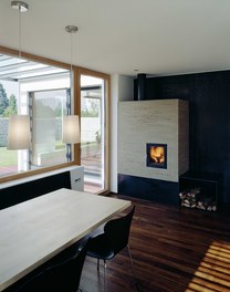 Residence Glatthaar - kitchen with fireplace