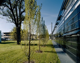 Fire Department and Community Hall Sulz - south facade with park