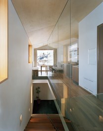 House S - staircase with glass front