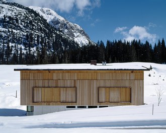 House S - west facade with closed shutters