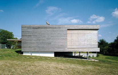 House H - west facade with closed shutters