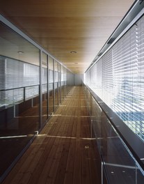 Donauklinikum Tulln - terrace with closed shutters