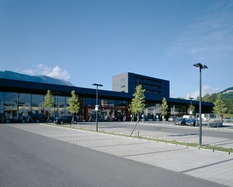 Housing Estate and Shopping Center - supermarket with Parking Space