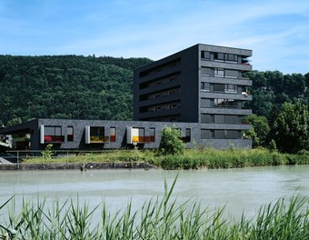 Housing Estate and Shopping Center - view from river