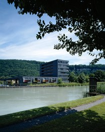 Housing Estate and Shopping Center - view from river