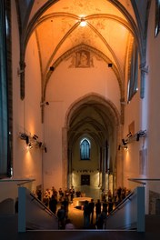 Minoritenkirche Krems-Stein - main aisle used for events