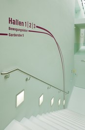 ETH Sport Center - staircase with guidance system