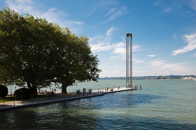 Harbor Bregenz - molo with lighthouse