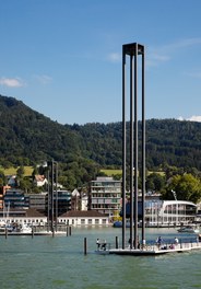 Harbor Bregenz - molo with lighthouse