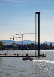 Harbor Bregenz - molo with lighthouse