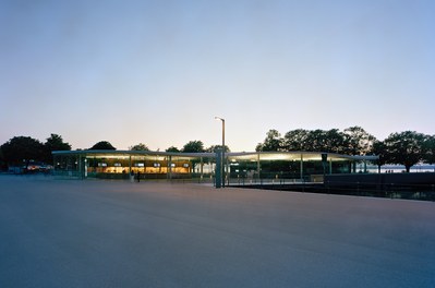 Harbor Bregenz - square at dusk