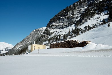 Biomasse Heizwerk Zürs - view from southeast