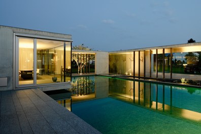 Bathhouse - pool in the evening