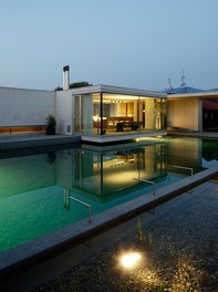 Bathhouse - pool in the evening