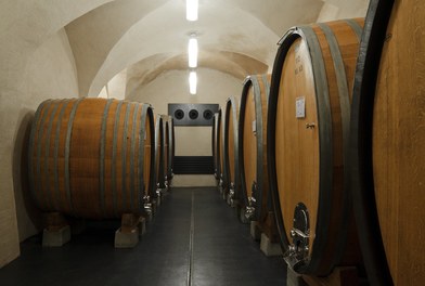 Winery Nals  Margreid - barrique cellar