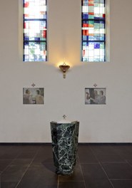 Parish Church St. Gebhard - holy water font