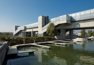 U2 Underground  Station Donaumarina - view from marina