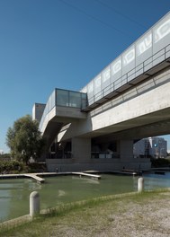 U2 Underground  Station Donaumarina - view from marina