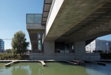 U2 Underground  Station Donaumarina - view from marina