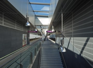 U2 Underground  Station Donauspital - staircase