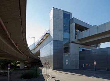 U2 Underground  Station Donaustadtbrücke - view from southeast