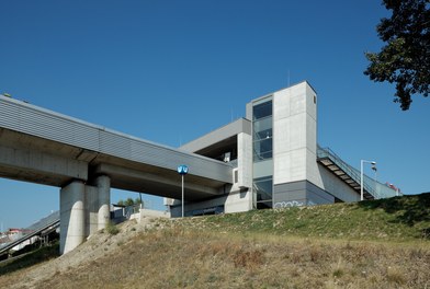 U2 Underground  Station Donaustadtbrücke - view from southeast