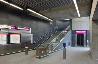 U2 Underground  Station Donaustadtbrücke - ascent to platforms