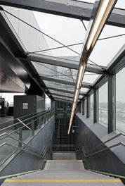 U2 Underground  Station Donaustadtbrücke - staircase