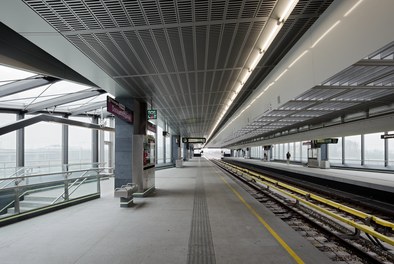 U2 Underground  Station Donaustadtbrücke - platform