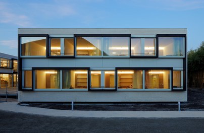 Social Center Klosterreben - facade at night