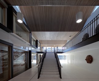 Social Center Klosterreben - lobby with staircase