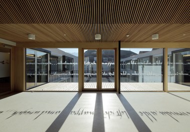 Social Center Klosterreben - terracewindows with artwork