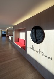 Social Center Klosterreben - lobby with artwork