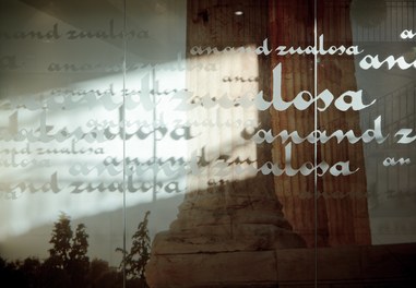 Social Center Klosterreben - artwork on windows