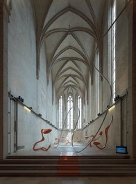 Dominikanerkirche - main space with exhibition Manfred Wakolbinger