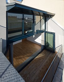 Residential House Diehlgasse - view to terrace