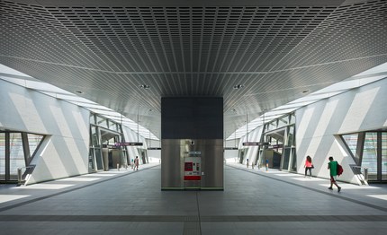 U2 Underground  Station Aspern Nord - ascent to platforms