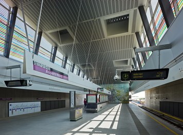 U2 Underground  Station Aspern Nord - platform