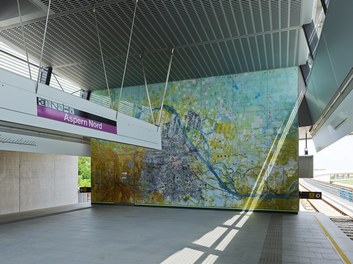 U2 Underground  Station Aspern Nord - art in public space