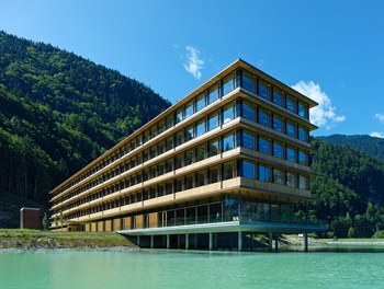 Illwerke Zentrum Montafon - view from lake