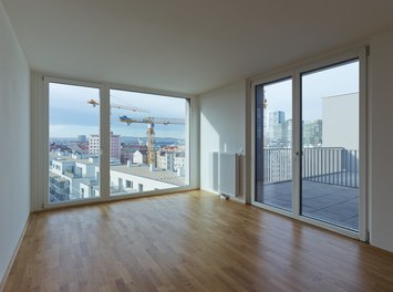 Housing Complex Sonnwendviertel - living room