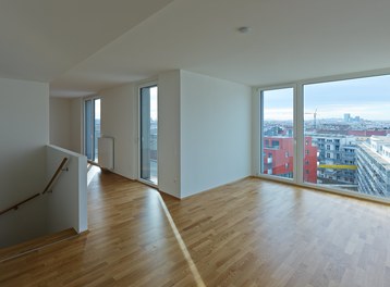 Housing Complex Sonnwendviertel - living room
